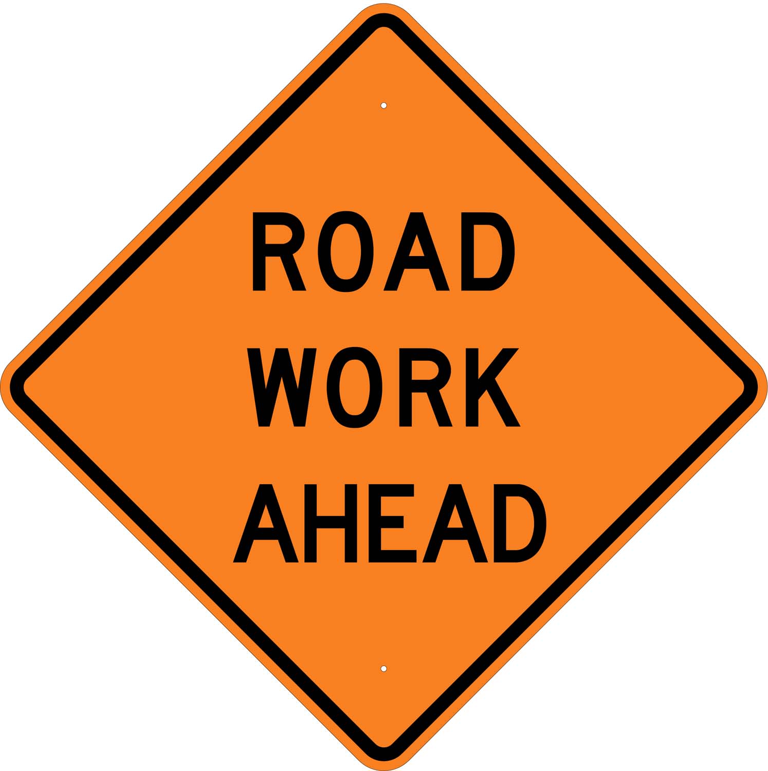 W 65 road work ahead sign