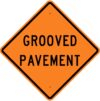 W8 15 grooved pavement sign