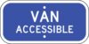 G 68 disabled van accessible tag sign