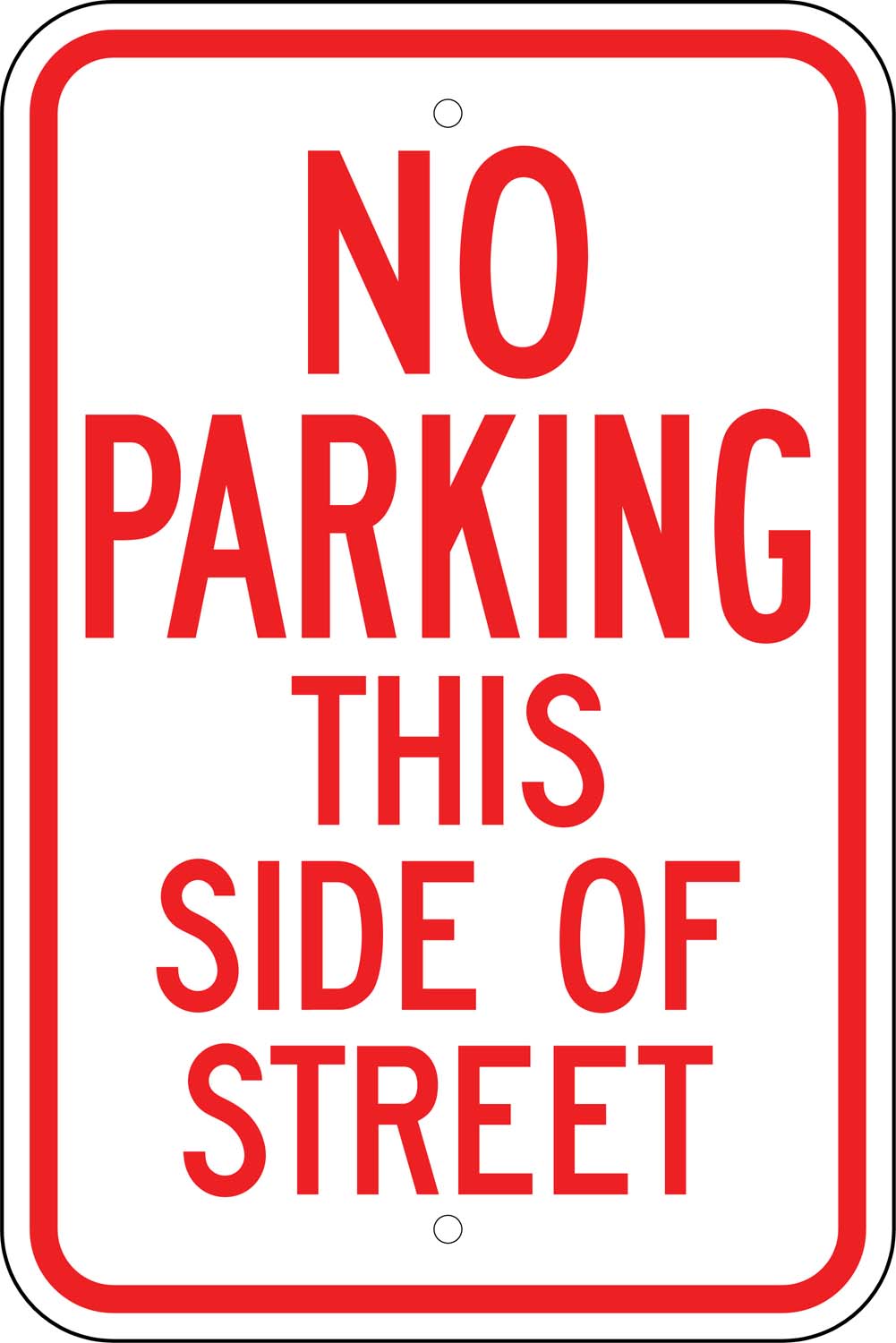 No Parking This Side Of Street Sign (R-83) | Cheap Street Signs