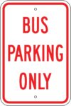 R 90 bus parking only sign