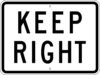 R4 7p keep right sign