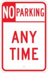 R7 100s no parking any time sign 1