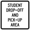 S2 23 student drop off sign