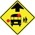 S3 1s bus stop ahead symbol sign 1