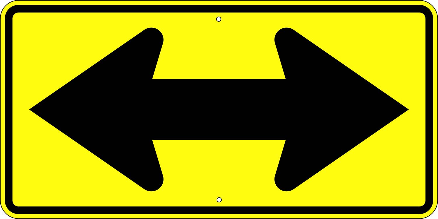 road sign direction