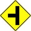 W2 2 side road symbol