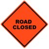 road closed roll up sign