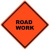 road work roll up sign