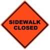 sidewalk closed roll up sign