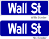 street name sign blue