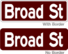 street name sign brown